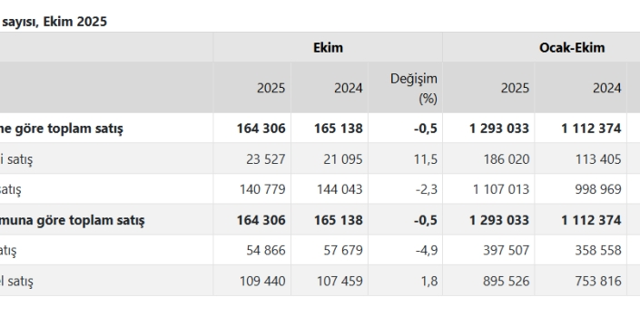 Konut piyasasında ekim ayı sürprizi: İstanbul'un satış başarısı devam ediyor!