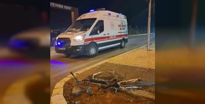 Korkunç kaza Kilis'te: Yabancı bisiklet sürücüsü ani ölümle karşı karşıya