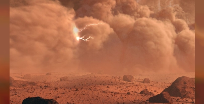 Mars'ta tarihi an: İlk gök gürültüsü kaydedildi!
