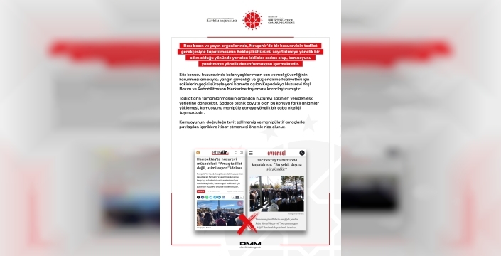 Nevşehir huzurevindeki gizemli tadilat: Dezenformasyon alarmı verildi
