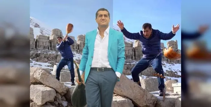 Yapay zekaya isyan eden türkücü, Nemrut'un tarihî heykellerini vurdu!