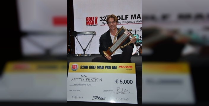 32. Golf Mad Turnuvası'nda şampiyon Artem Flatkin: 5 bin avro ödülün sahibi oldu