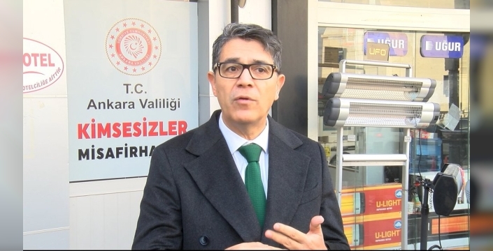 Ankara Valiliği, kış aylarında evsizleri otellerde barındırıyor