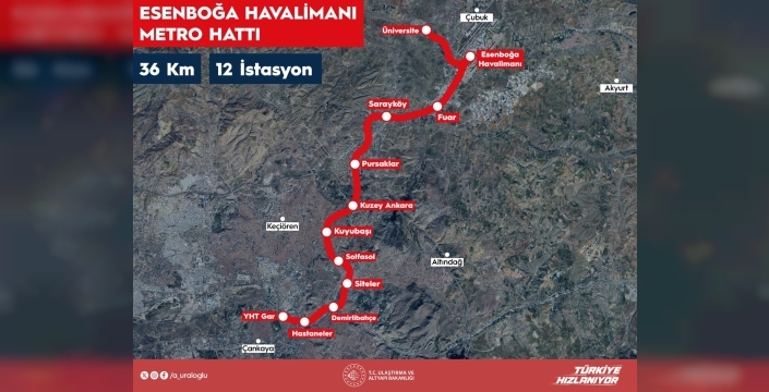 Ankara'ya müjde! Esenboğa Havalimanı'na 2026'da metro geliyor