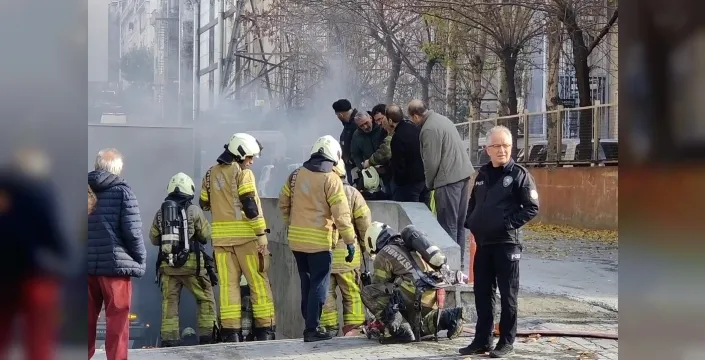 Bağcılar'da dehşet anları: İş hanında çıkan yangın kontrol altına alındı
