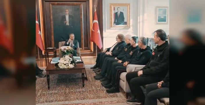 Bakan Yerlikaya, AFAD Başkanı Pehlivan'ı ağırladı