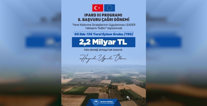 Bakan Yumaklı, 156 yerel eylem grubuna destek müjdesi verdi
