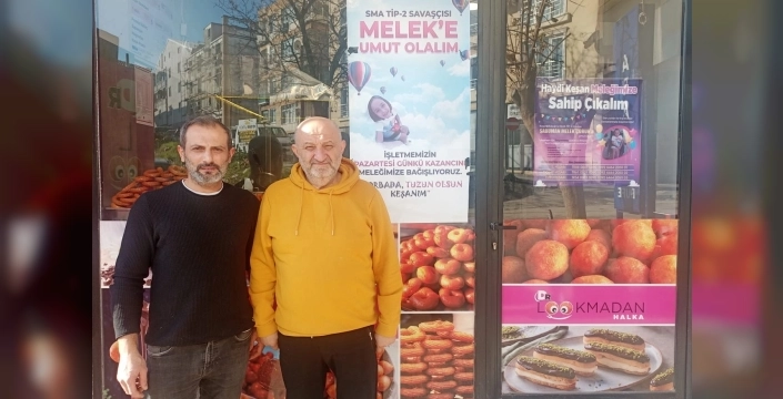 Edirne'de lokma lokma umut: MHP'li başkan ve ortağı SMA'lı Melek için gelirini bağışladı