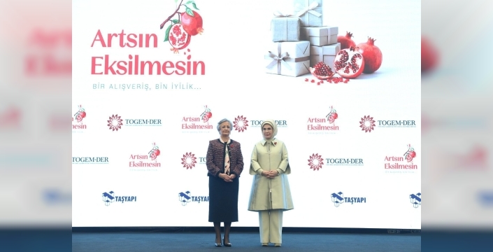 Emine Erdoğan, 'Artsın Eksilmesin Dönüşüm Pazarı'nda iyilik tohumları ekiyor