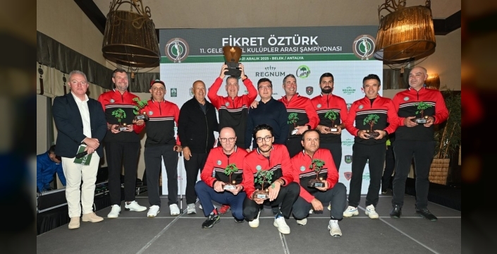 Fikret Öztürk Kulüplerarası Golf Turnuvası'nda Kemer Golf Kulübü 3 Yıl Sonra Zirvede