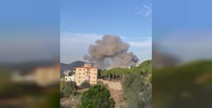 İsrail, Lübnan'ın güneyindeki Mahruna kasabasına hava saldırısı düzenledi