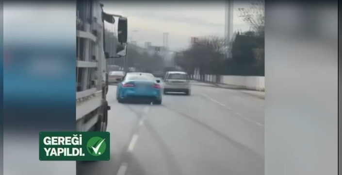 İzmir'de drift ve makas atan 2 sürücü yakalandı