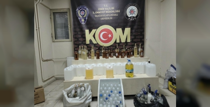 İzmir'de yılbaşı öncesi büyük operasyon: Sahte ve kaçak içkiye darbe