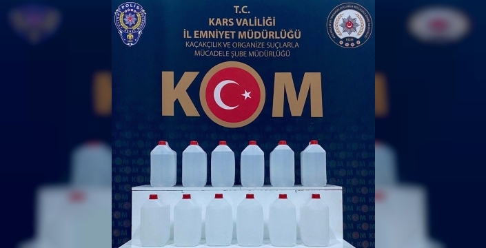 Kars’ta yılbaşı öncesi büyük sahte içki operasyonu: 13 gözaltı