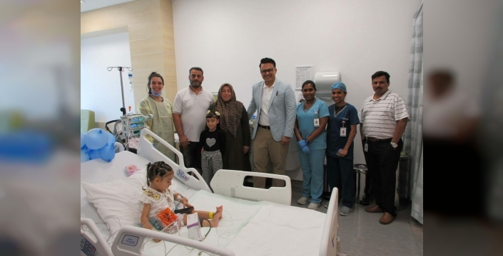 SMA'lı Cennet Su, mucizevi tedaviyle ilk adımlarını attı