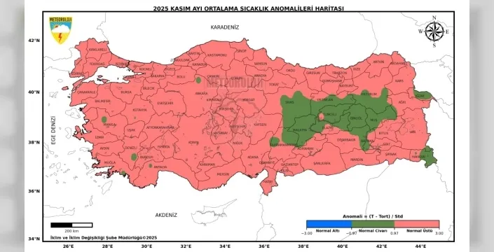 Son 55 yılın en sıcak 3'üncü kasım ayı yaşandı