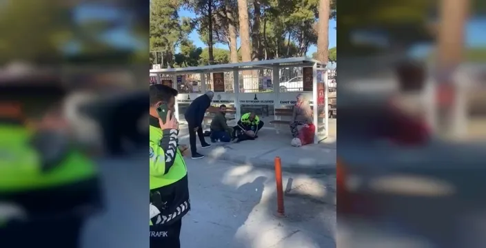 Tire'de polisin hızlı müdahalesi bir hayat kurtardı