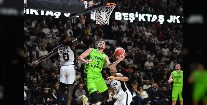 Tofaş, Beşiktaş deplasmanında son saniye basketiyle yıkıldı!