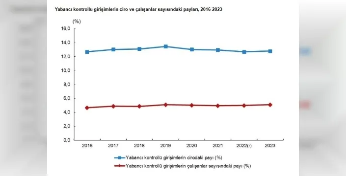 TÜİK raporu: Yabancı kontrollü şirketlerin cirosu artıyor