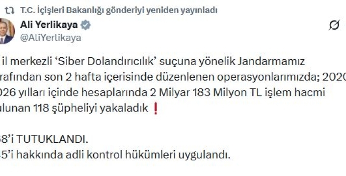 17 ilde dev siber dolandırıcılık operasyonu: 68 kişi tutuklandı
