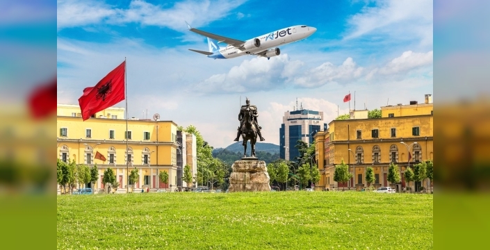 AJet, İstanbul ve Ankara'dan Tiran'a uçuşlara başlıyor