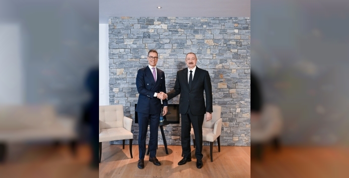 Aliyev ve Stubb, Davos'ta bölgesel barış ve iş birliğini masaya yatırdı