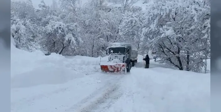 Beytüşşebap'ta kar esareti: Yer yer 3 metreyi aştı, hayat durdu
