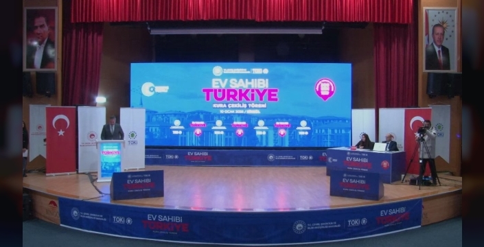 Bingöl'de yüzyılın konut projesinin kuraları çekildi