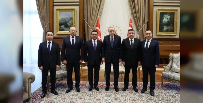 Cumhurbaşkanı Erdoğan, Özbekistan heyetini kabul etti