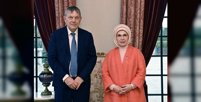 Emine Erdoğan, UNRWA Genel Komiseri Lazzarini ile buluştu