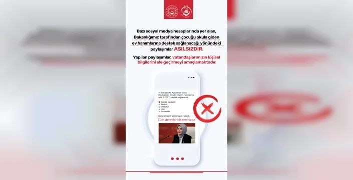 Ev hanımlarına okul desteği iddiaları gerçeği yansıtmadı: Bakanlıktan açıklama