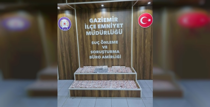 Gaziemir'de evden 2 bin 226 hap çıktı, bir kişi tutuklandı