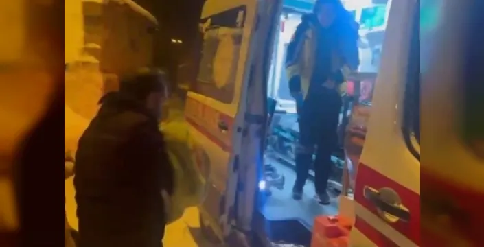 Kar ve tipiyle kapanan yolda rahatsızlanan bebek için ekipler seferber oldu: Cihangir Efe kurtarıldı!