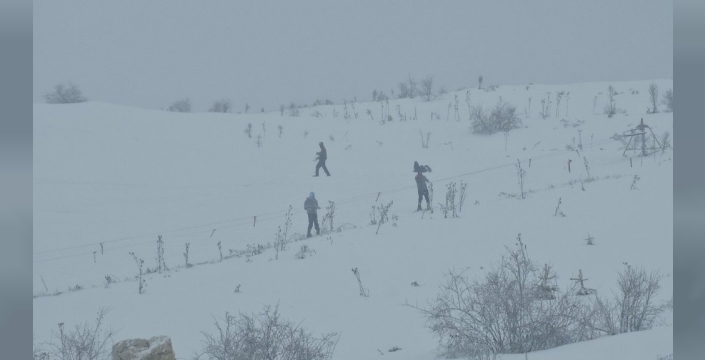 Keltepe kayak merkezi, hafta sonu tatilcilerin akınına uğradı