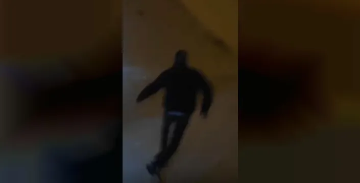 Kurdun saldırısından kaçan arkadaş grubu, korku dolu anları kaydetti
