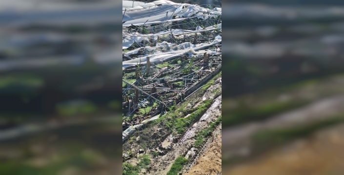 Manavgat'ta dehşet: Hortum evleri yıktı, araçları savurdu, bir kişi yaralandı!