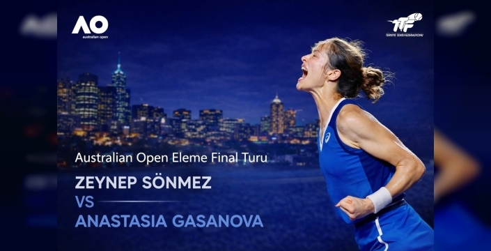 Milli tenisçi Zeynep Sönmez, Australian Open ana tablosuna adını yazdırdı!