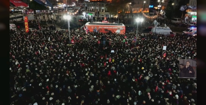 Özgür Özel Bağcılar'dan Erdoğan'a meydan okudu: 'Çetelerin kökünü kazıyacağız, 29 Mart'ta karşımıza çık