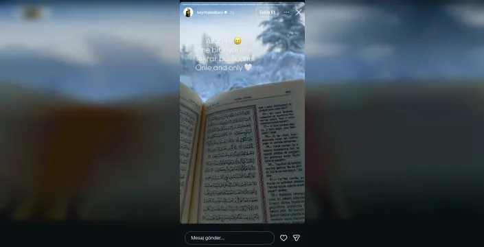 Şeyma Subaşı'ndan uyuşturucu testi sonucu beklenirken dikkat çeken dini paylaşım