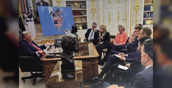Trump'tan tartışmalı harita: Grönland ve Kanada ABD'nin parçası mı?