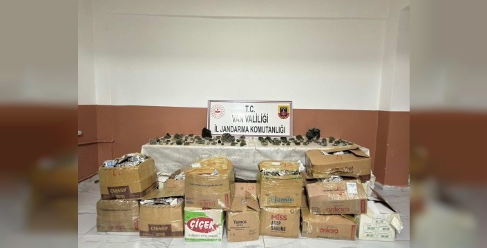 Van'da 3 milyon 336 bin TL'lik gümrük kaçağı eşya ve kuvars taşı ele geçirildi