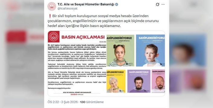 Aile ve Sosyal Hizmetler Bakanlığı'ndan 'hayvan hakkı' ilanlarına şok suç duyurusu