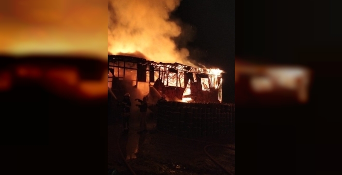 Amasya'da ahır yangınında 1 büyükbaş hayatını kaybetti, 12'si kurtarıldı