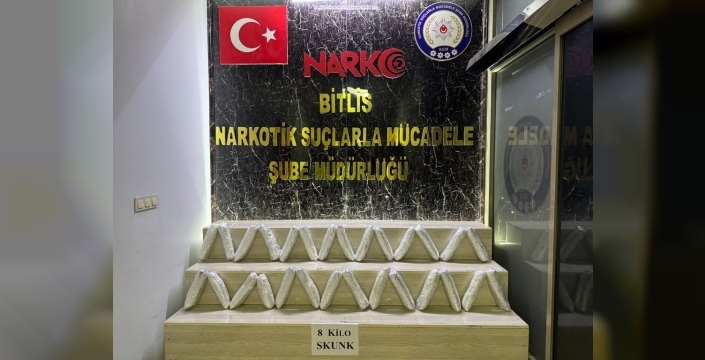 Bitlis'te uyuşturucu operasyonunda 17 kilo skunk ele geçirildi, 2 tutuklama