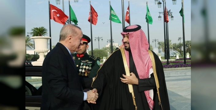 Cumhurbaşkanı Erdoğan, Riyad'da Veliaht Prens Muhammed bin Selman ile tarihi görüşme gerçekleştirdi