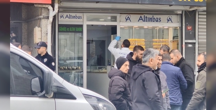 Eyüpsultan'da kanlı kuyumcu soygunu girişimi: 1 yaralı!