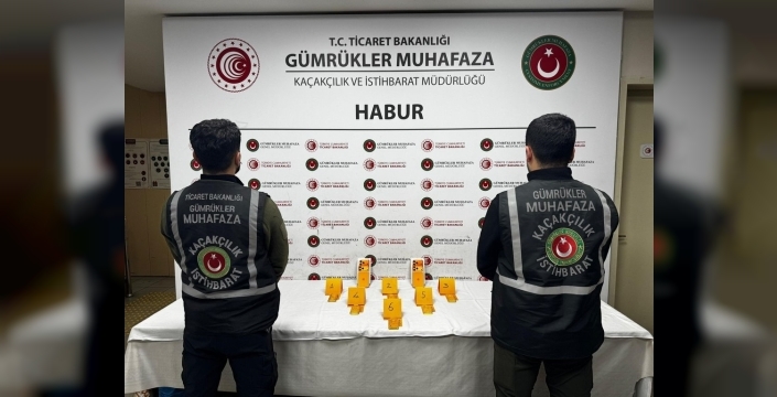 Habur'da ayakkabıların içinde 41 kilo kaçak altın yakalandı, 12 şüpheli gözaltında