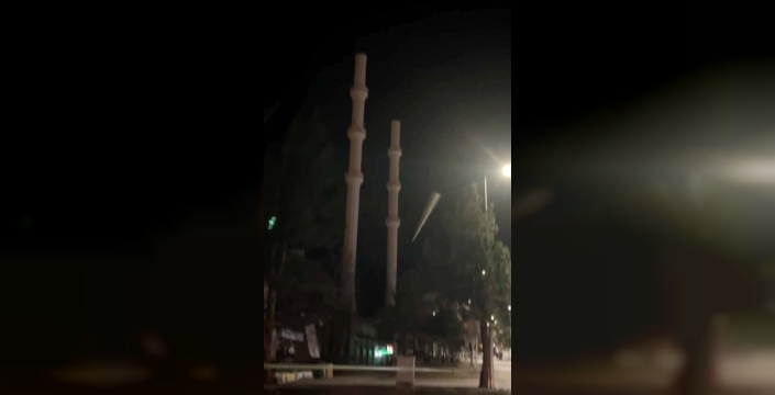 Isparta'da fırtına cami minarelerini vurdu: Alemler uçtu!