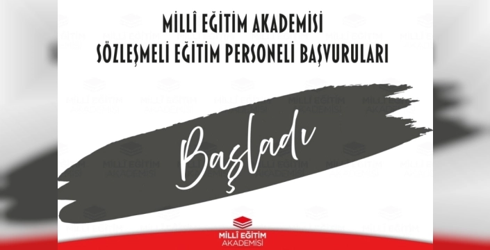 Milli Eğitim Akademisi'nde sözleşmeli eğitim personeli alımı başladı
