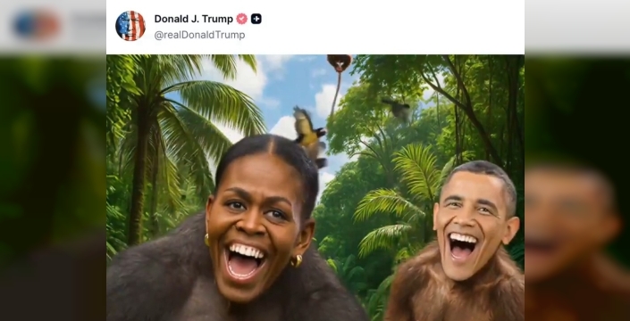 Trump, Obama çiftiyle ilgili ırkçı paylaşıma özür dilemedi: 'Hata yapmadım